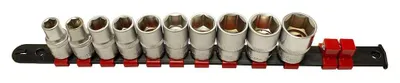 Immagine prodotto di Set bussole esagonali 1/2", 10–22 mm, 10 pezzi Kroftools
