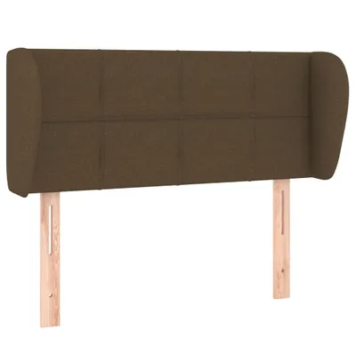 Produktbild von vidaXL Kopfteil mit Ohren Dunkelbraun 103x23x78/88 cm Stoff