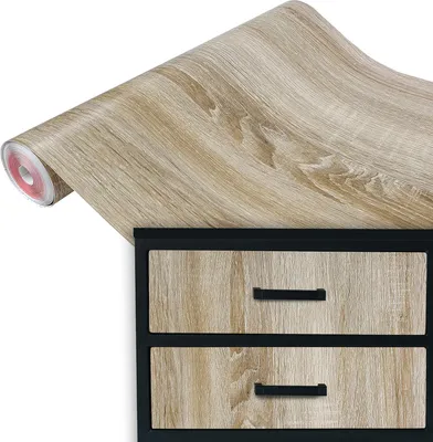 Produktbild von Klebefolie Möbel 67x100 cm - Sonoma Eiche - Möbelfolie Holzoptik selbstklebend - PVC Folie für kreative Raumgestaltung - Selbstklebende Folie ideal für Küche, Bad und Möbel-Upcycling