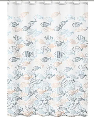 Produktbild von Kleine Wolke Duschvorhang Textil SARDINAS Multicolor 180 x 200 cm