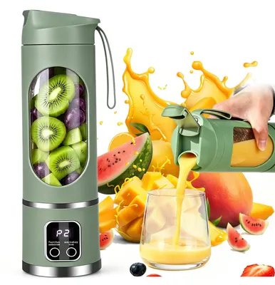 Tragbarer Smoothie-Maker, 450 ml, wiederaufladbar, 12 Klingen, BPA-frei