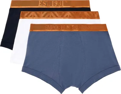 Produktbild von 3er-Pack EMPORIO ARMANI Herren Trunks Baumwolle