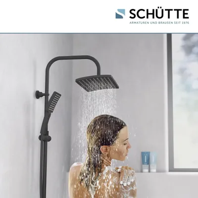 Productafbeelding van SCHÜTTE douchesysteem MALLORCA, regendouche zonder batterij, douchekop, douche