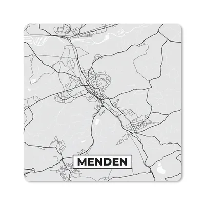 Produktbild von MuchoWow® Mauspad Mousepad Stadtplan - Deutschland - Menden - Karte - Wegbeschreibung 20x20 cm - Mousepads - Maus Mat - Pad - Mausunterlage - Desk Mat - Bureauartikeln