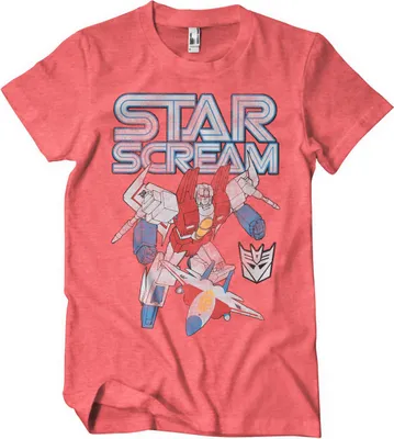 Produktbild von Starscream Washed T-Shirt - Large - RedHeather