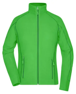 Image de James and Nicholson - Veste polaire structurée pour femmes LT2533 (S) (vert/vert foncé)