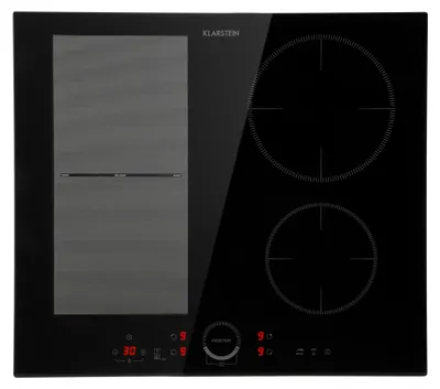 Induktionskochfeld 60 cm, 4 Zonen, 7000 W, Glaskeramik, Flexzone
