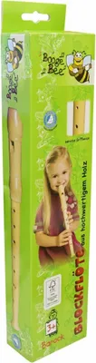 Produktbild von Blockflöte Holz Barockstil 32cm Musikinstrument Kinder