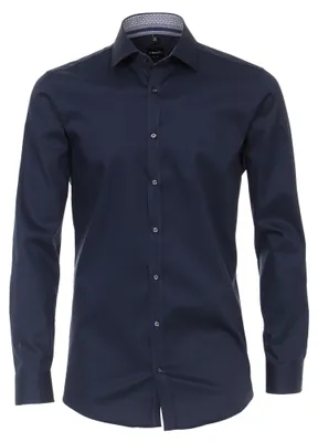 Produktbild von Venti - Body Fit - Herren Langarm Hemd (103522600), Größe:39, Farbe:Blau (116)