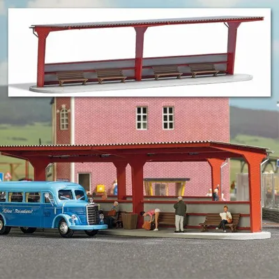 Produktbild von Busch 1377 - 1/87 / H0 Busbahnhof - Neu