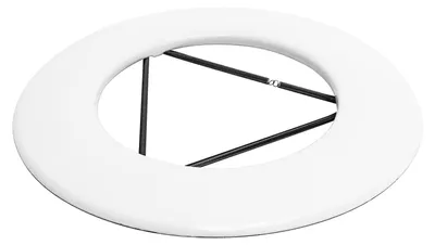 Produktbild von Raik Rauchrohr / Ofenrohr Emaille 120mm - Wandrosette mit Feder Weiß