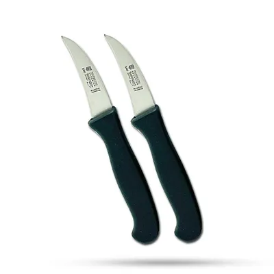 Produktbild von SMI Schälmesser Obstmesser Küchenmesser Solingen Gemüsemesser gebogene Klinge 2 Stück