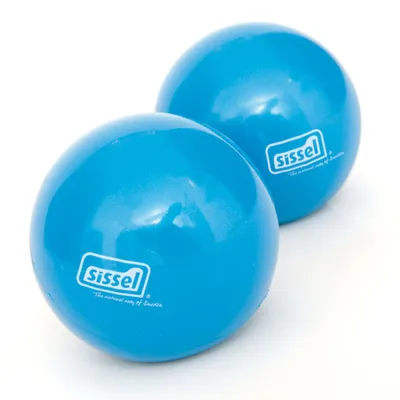 Produktbild von SISSEL Toning Balls, Blau, Mini, 9 cm, 450 g, 2 Stück(e)