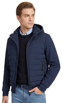 Produktbild von cel dunkelblaue gesteppte Jacke mit Kapuze People of Shibuya Yokorte