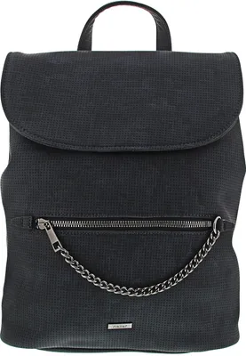 Produktbild von Rieker Damen Rucksack Überschlag Zierkette Cityrucksack H1603, Farbe:Blau