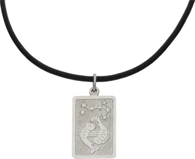 Produktbild von JuwelmaLux Sternzeichen Anhänger mit Lederkette 925 Silber Fische JL14-05-0050