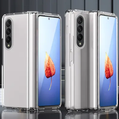 Obrázek produktu pro Galaxy Z Fold4 5G Pouzdro, ochrana pantu, tvrdý PC s ochranným sklem, kompletní krytí pouzdro pro Samsung Galaxy Z Fold 4 5G Průhledný