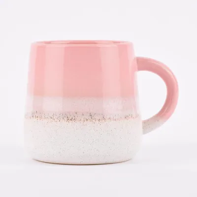 Produktbild von Sass & Belle Tasse Mojave glasiert Steinzeug rosa weiß 350ml