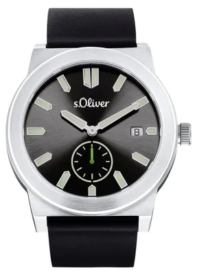 Produktbild von s.Oliver Herren Uhr Armbanduhr Leder 2035440
