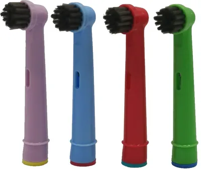 Obrázek produktu pro BMK Dětské hlavice s aktivním uhlím na zubní kartáčky Oral-B, 4 ks - kompatibilní s Oral-B EB10 Kids