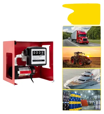 Obrázek produktu pro Čerpadlo pro přenos paliva, digitální měřič paliva, konstrukce s automatickým sáním, průtok 40 litrů za minutu