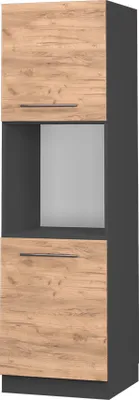Produktbild von Vicco Herdumbauschrank Fame-Line, 60 cm offen, Goldkraft Eiche/Anthrazit