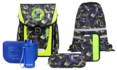 Immagine prodotto di McNeill zaino della scuola Primo Schoolbag Set 9 -pezzi Dinopark nero