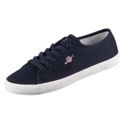 A single navy blue Gant sneaker is shown from a side-angle against a white background.