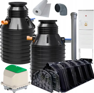 Produktbild von JFC SBR Kleinkläranlage HYDRO H6 4000L - Komplett-Set mit 4 Sickertunneln