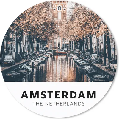 Produktbild von MuchoWow® Mauspad Mousepad Amsterdam - Niederlande - Wasser 50x50 cm - Mousepads - Maus Mat - Pad - Mausunterlage - Vinyl