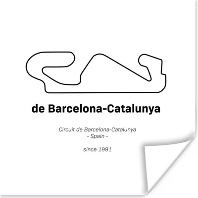 Produktbild von MuchoWow® Poster F1 - Rennstrecke - Barcelona 75x75 cm - Wand Dekoration