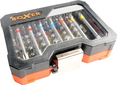 Produktbild von Boxer® Bit-Set in Box mit Gürtelclip S2 Stahl 56-teilig