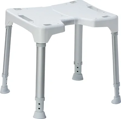 Produktbild von Duschhocker TAYO mit Hygieneausschnitt - MDR konformes Hilfsmittel