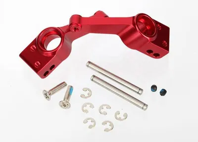 Imagen del producto de Soporte de eje trasero Traxxas, aluminio, color rojo