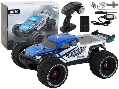 Obrázek produktu pro Terénní vozítko Rabbits RC s pohonem všech kol, modré barvy, 2,4 GHz