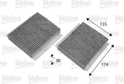 Produktbild von Valeo Innenraumfilter für Alfa Romeo 147 156 Gt