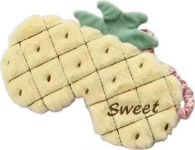 Immagine prodotto di Maschera da sonno pelosa ananas giallo dolce OPK05