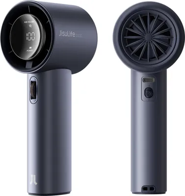 Image de JisuLife Pro 1, ventilateur portable avec affichage LED, 100 vitesses, bleu