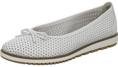 Produktbild von Tamaris Ballerina in weiss/weiss kombi, Gr. 40
