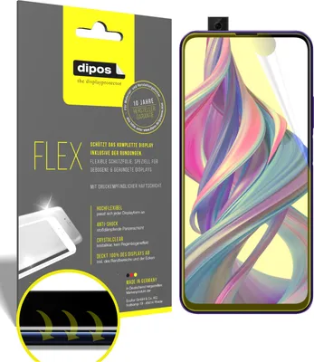 Obrázok produktu pre 2x ochranná fólia pre Honor 9X, 100% pokrytie obrazovky, dipos Flex