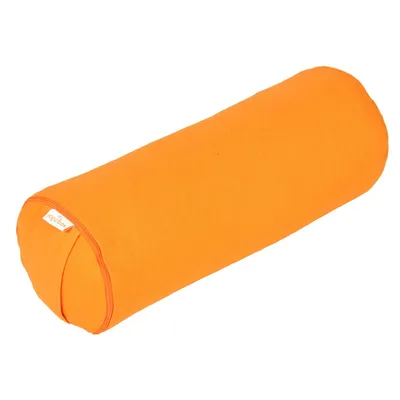 Produktbild von Yoga MINI BOLSTER / Nackenrolle BASIC, Farbe:orange, Füllmaterial:Buchweizenschalen, Größe:38 x 15 x 15 cm