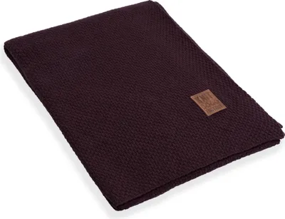 Produktbild von Knit Factory Jesse Plaid - Aubergine - 160x130 cm