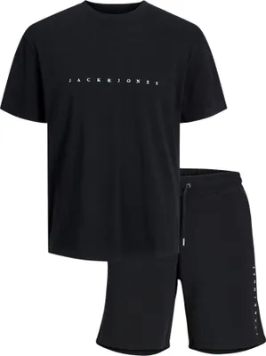 Produktbild von Jack & Jones Star Kurzarm-pyjama Schwarz L Herren Schwarz L