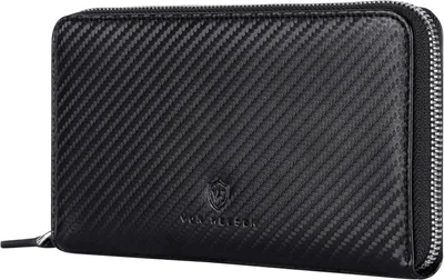 Produktbild von Leder Geldbörse mit RFID-Schutz - Portemonnaie für Damen & Herren aus echtem Leder - Wallet mit Münzfach - Geldbeutel für Frauen und Männer
