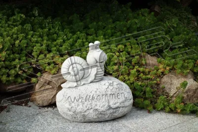 Productafbeelding van Welkomstslak, decoratieve tuinfiguur, beeld, figuur, S103114