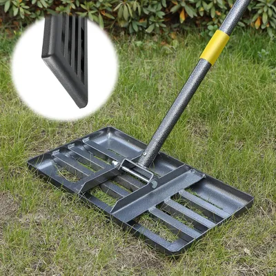 Immagine prodotto di Rastrello livellante per prato, 157 cm, in acciaio inossidabile, per la cura del giardino