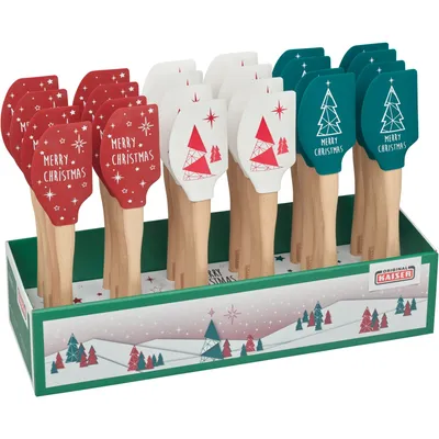 Zdjęcie produktu dla Ekspozytor ladowy Kaiser z łopatkami do ciasta Xmas, 24 sztuki