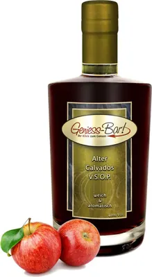 Produktbild von Alter Calvados V.S.O.P. 0,35L Apfelbrand sehr mild & aromatisch 40% Vol