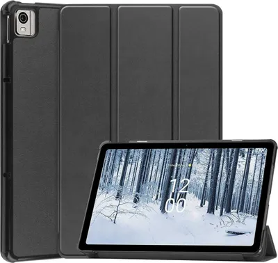 Productafbeelding van imoshion Trifold Bookcase voor de Nokia T21 - Zwart
