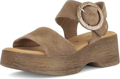 Produktbild von Gabor Comfort Plateau Sandalen - Peanut Leder : 41 : Normal Größe: 41 Weite: Normal